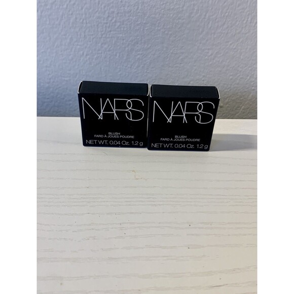 2X NARS Blush ORGASM Peachy Pink w/ Shimmer Travel Size 1.2g Set Mini Gold - Picture 1 of 3